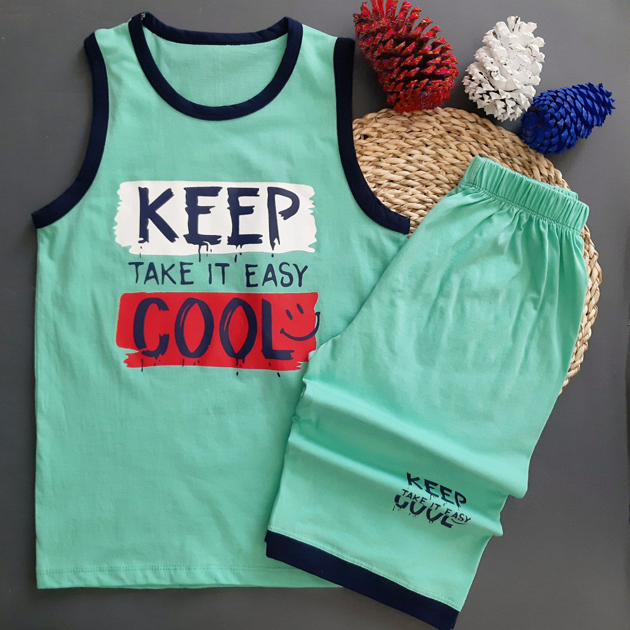 عکس ست تاپی  سایز بزرگ KEEP COOL - شماره 3