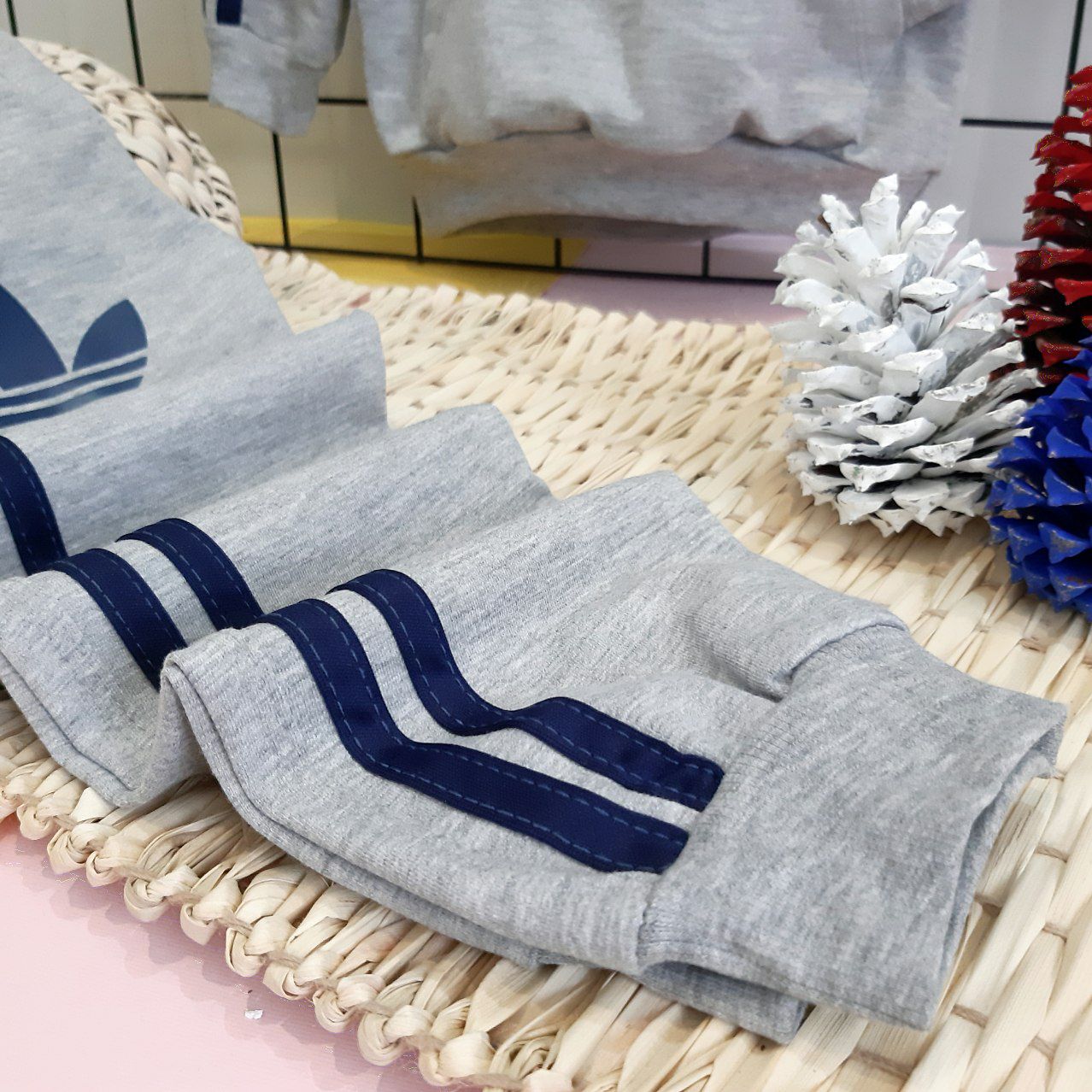 عکس ست Adidas نوار سرمه ای - شماره 6