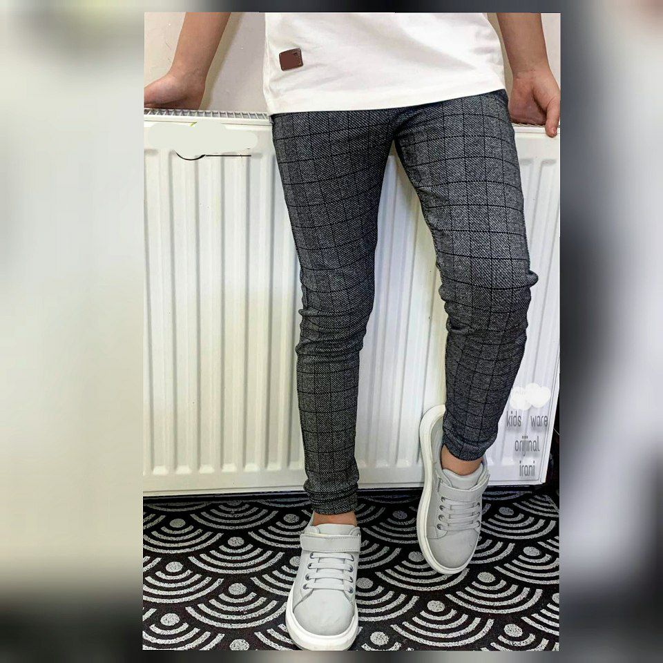 عکس شلوار چهارخونه جناقی - شماره 1